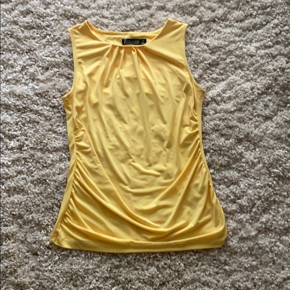 New York and Co yellow top